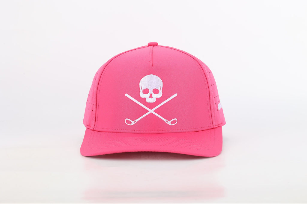 Pink Skull Golf Hat